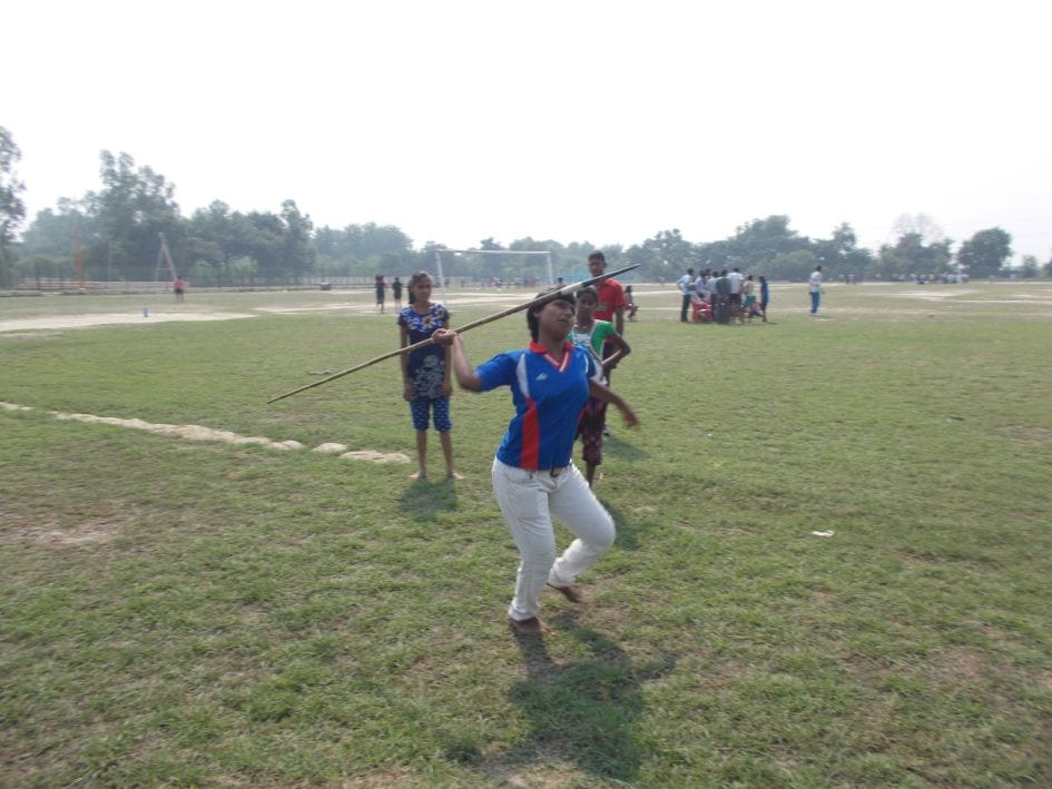 Savita javelin throw, shot put Reina topper