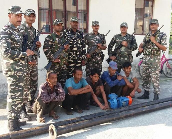 Arrested five Nepalese restricted goods