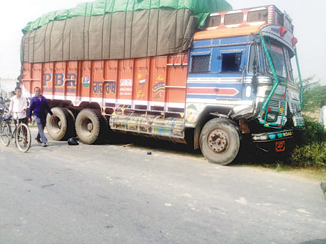Truck thrashed nephew, uncle serious