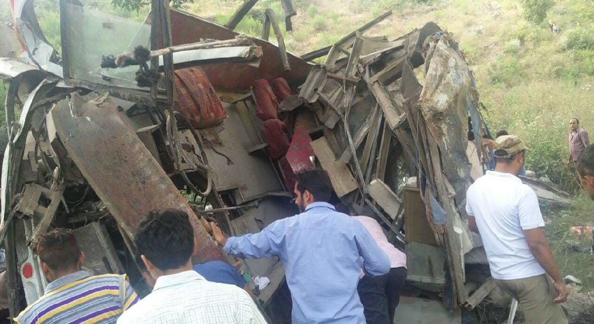 district hospital riasi admitted victims of bus accident