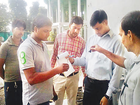 Hundreds are sick from contaminated water