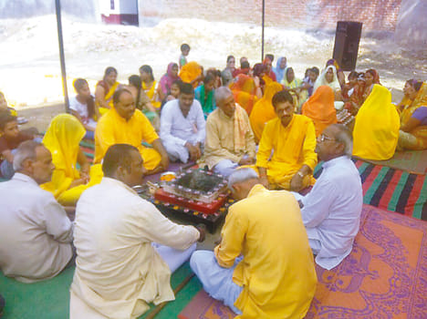 Gayatri is the ground breaking ceremony for sacrifice