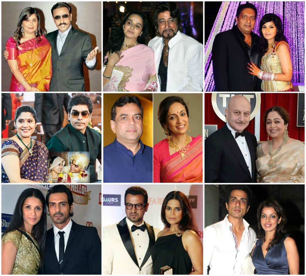 villains of bollywood and their beautiful wives 