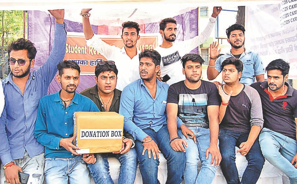 Students sought alms