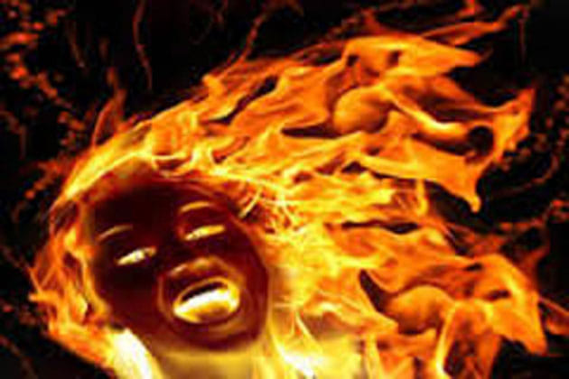 wife son on fire quarrel with husband