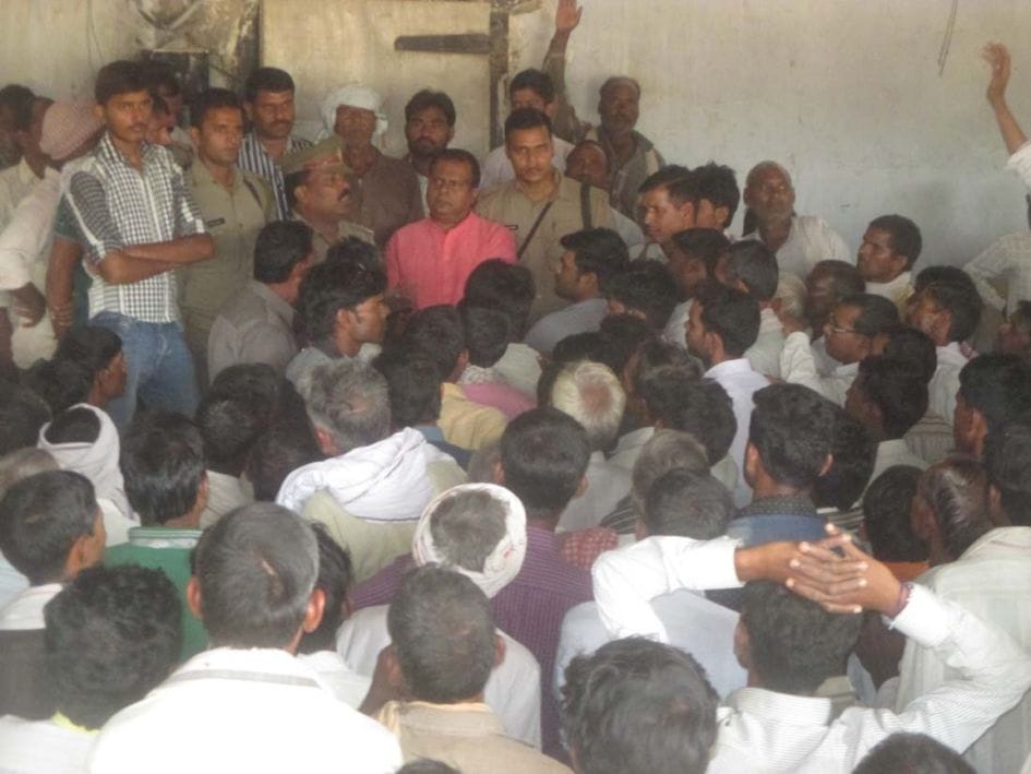 Enraged by a poor potato farmers have blocked highways