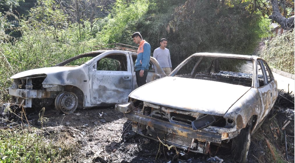 Four Vehicles Burnt After Fire Breaks Out at Shimla.