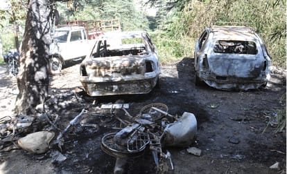 Four Vehicles Burnt After Fire Breaks Out at Shimla.