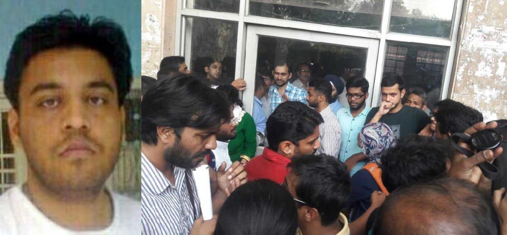 missing najeeb issue reached to delhi university 