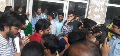 jnu students hostage vc and other officers, demands bring back missing student najeeb