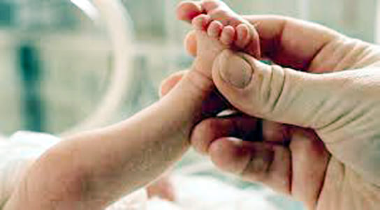 newborn babys body found in ruins