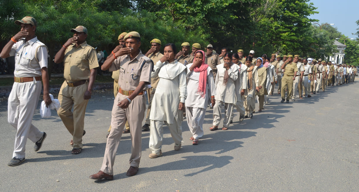 homeguard striked, demonstrated silent march