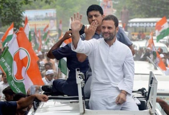 rahul sandesh yatra reached half a dozen villages