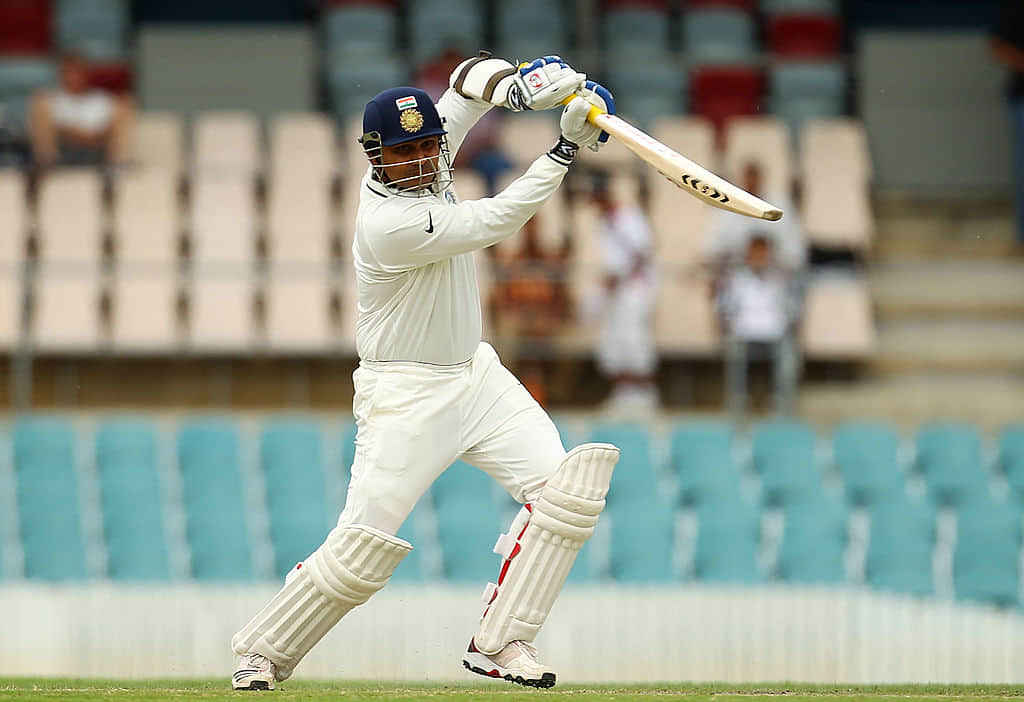 virender sehwag short 7 runs to become first player smashed triple century