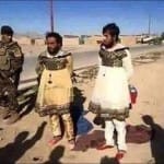 isis terrorists caught by army in women clothes in Iraq's Mosul
