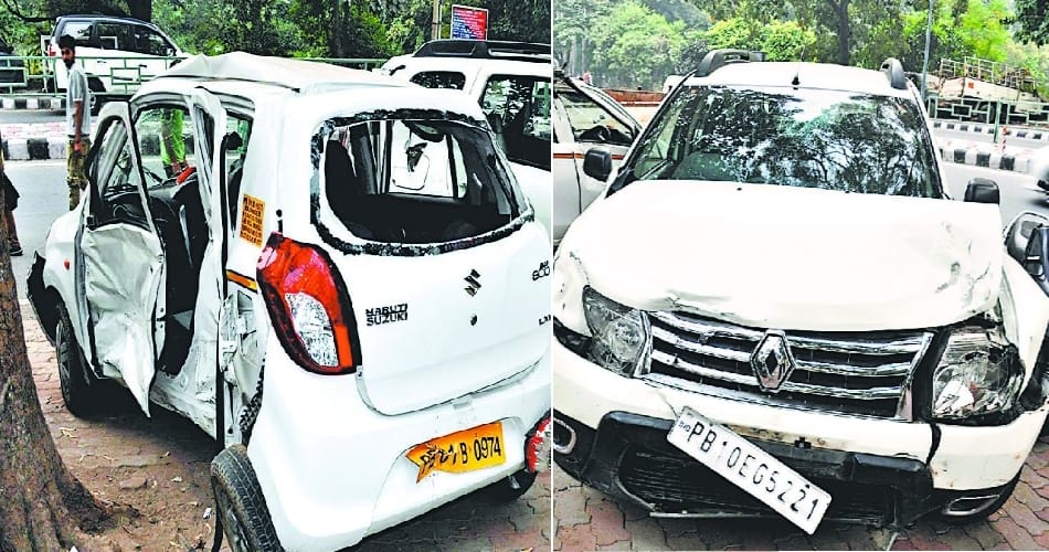 major accident in mohali two cousion brother deatd on the spot