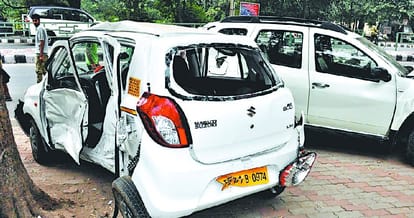 major accident in mohali two cousion brother deatd on the spot