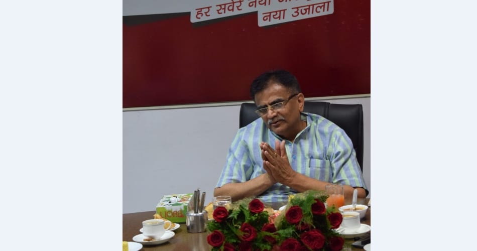 Haryana cabinate Minister Om Prakash Dhankar in Amar Ujala dialogue program 