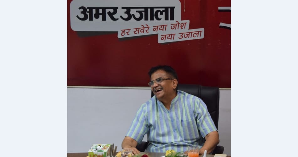 Haryana cabinate Minister Om Prakash Dhankar in Amar Ujala dialogue program 