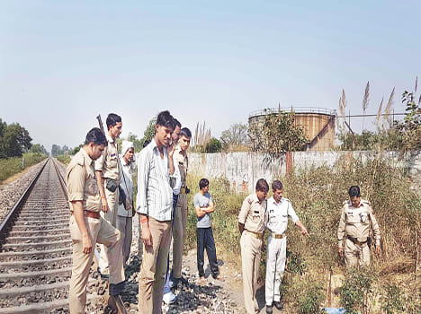 The young man's body was found in suspicious circumstances on track
