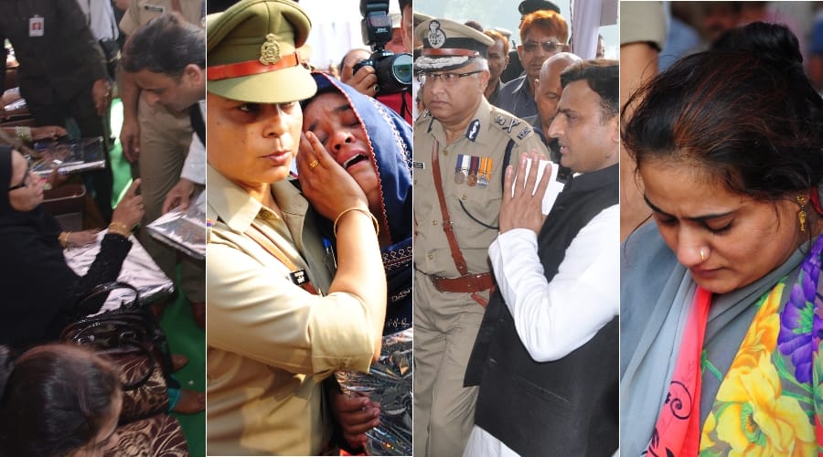 akhilesh yadav announces help to police martyrs family