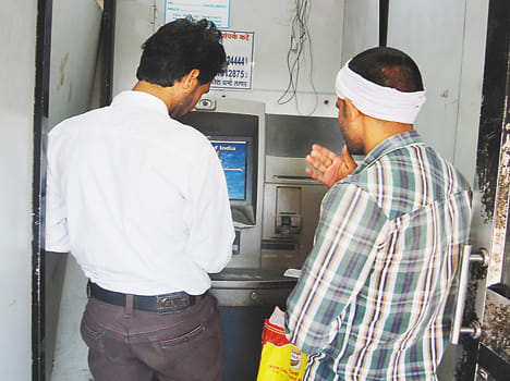 ATM card posing threat