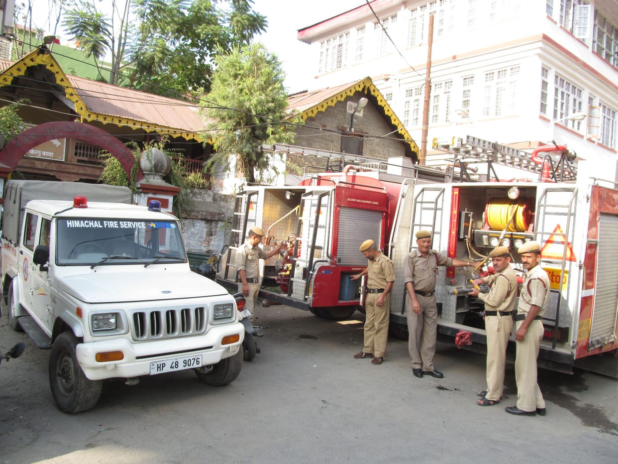 fire brigade ready to diwali