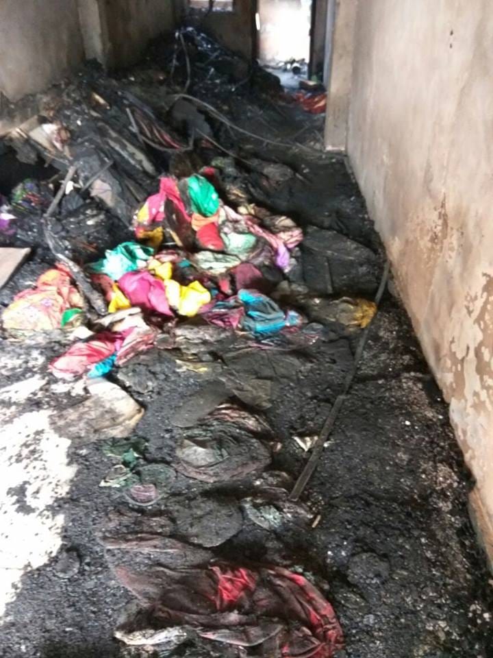 Clothing store fire loss
