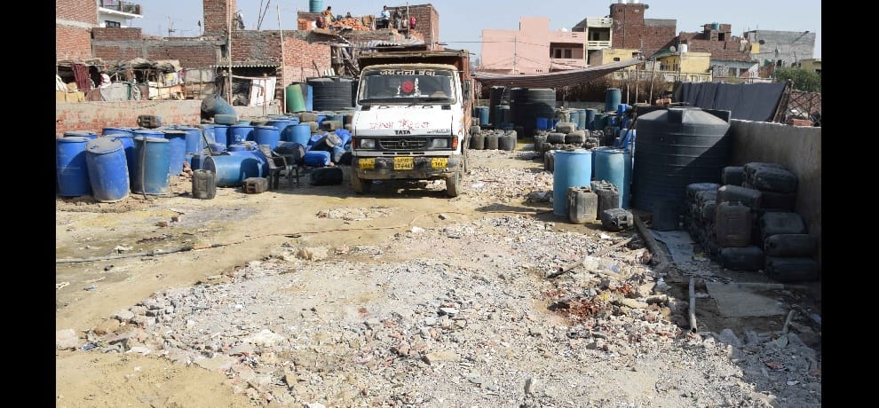 in a road rage canter driver throws acid on six including woman in noida's chotpur village