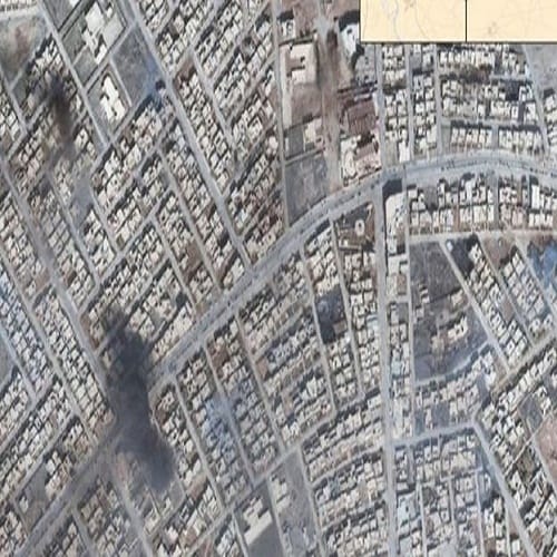 Satellite Photos: an attack on IS