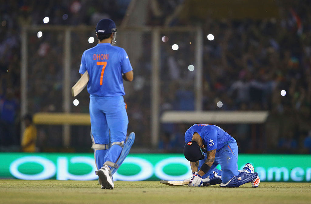 Dhoni also make records in mohali with Virat kohali's innings