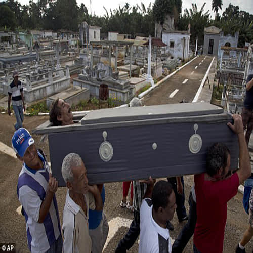 Cubans 'bury' man alive in bizarre village festival 