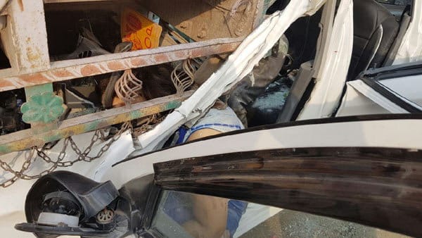 car accident on jalandhar ludhiana highway, two people killed on the spot