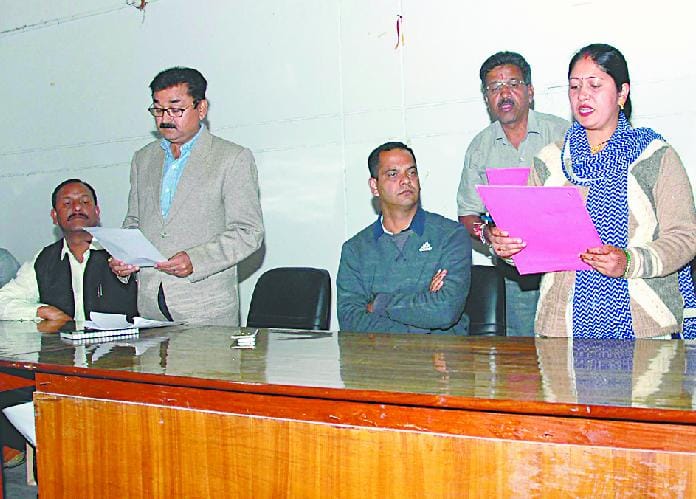 Anju took the oath of office block key