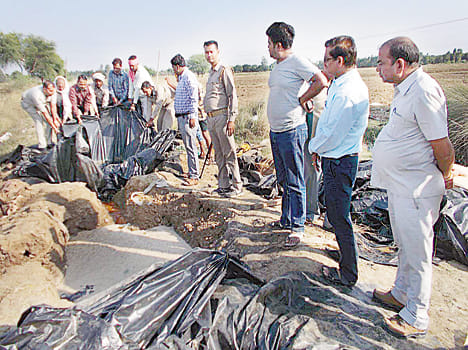 Raided five thousand liters were destroyed