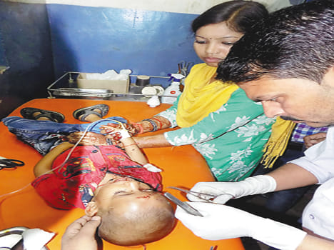 Truck collision injured two innocent young men and