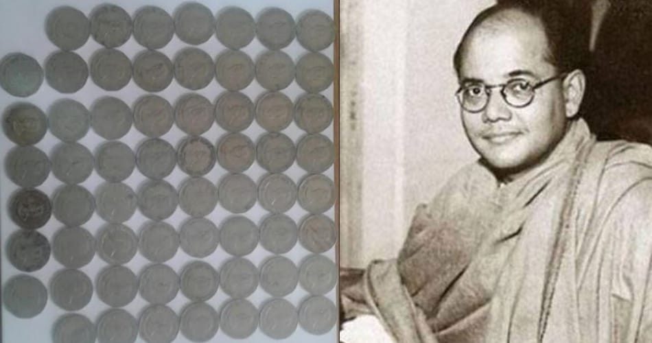 shahbaad man dharamvir hans have collection of coin pictured of neta ji subhash chandra bose
