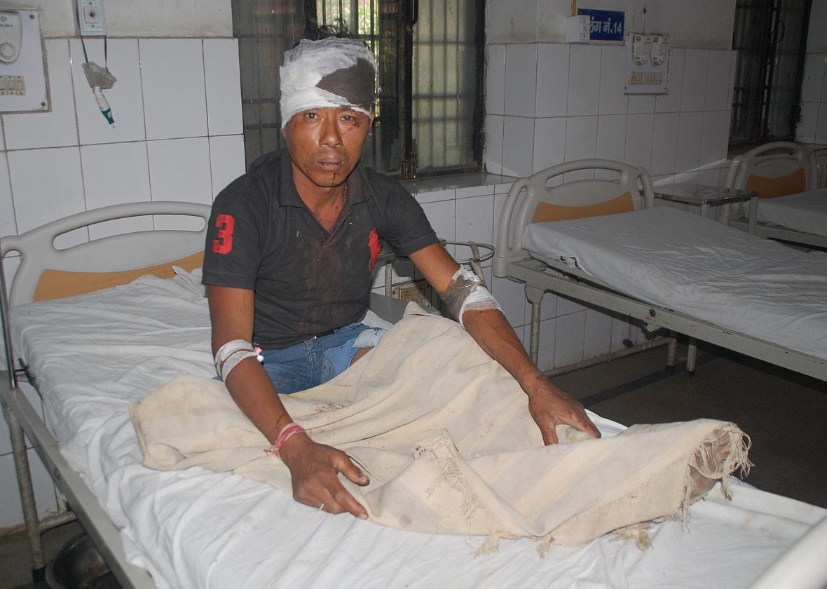 Guwahati Express youth hurled injured