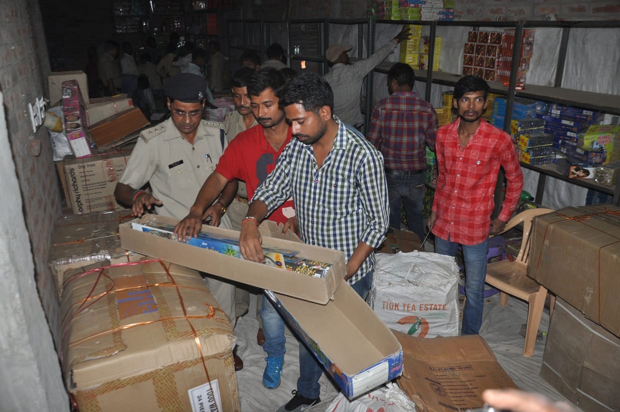 Raid in other godown of cracker of sultan 