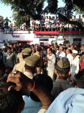 Nagar Panchayat president survived the attack