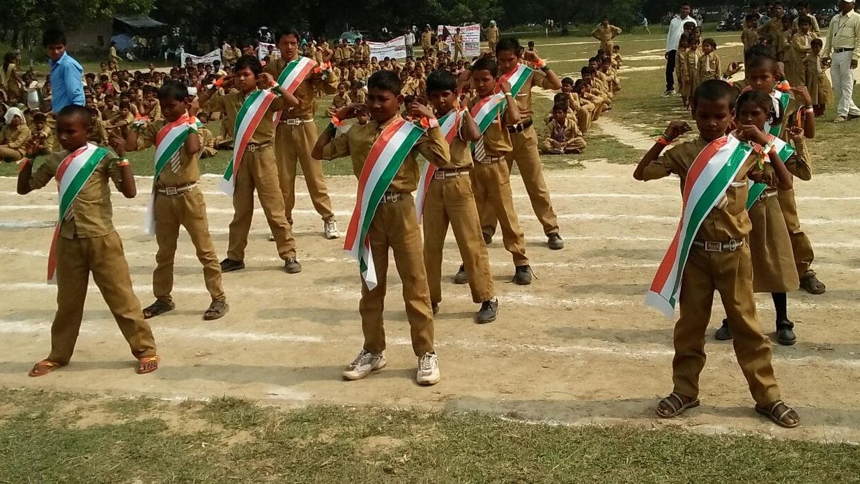 The children showed potential in sports competition