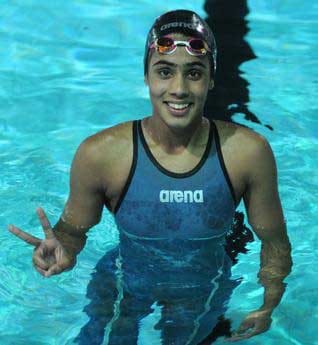 Ali has won 6 medals in swimming
