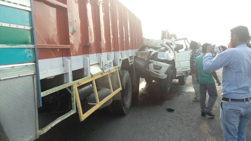 three cloth merchants of delhi killed in road accident in ludhiana of punjab