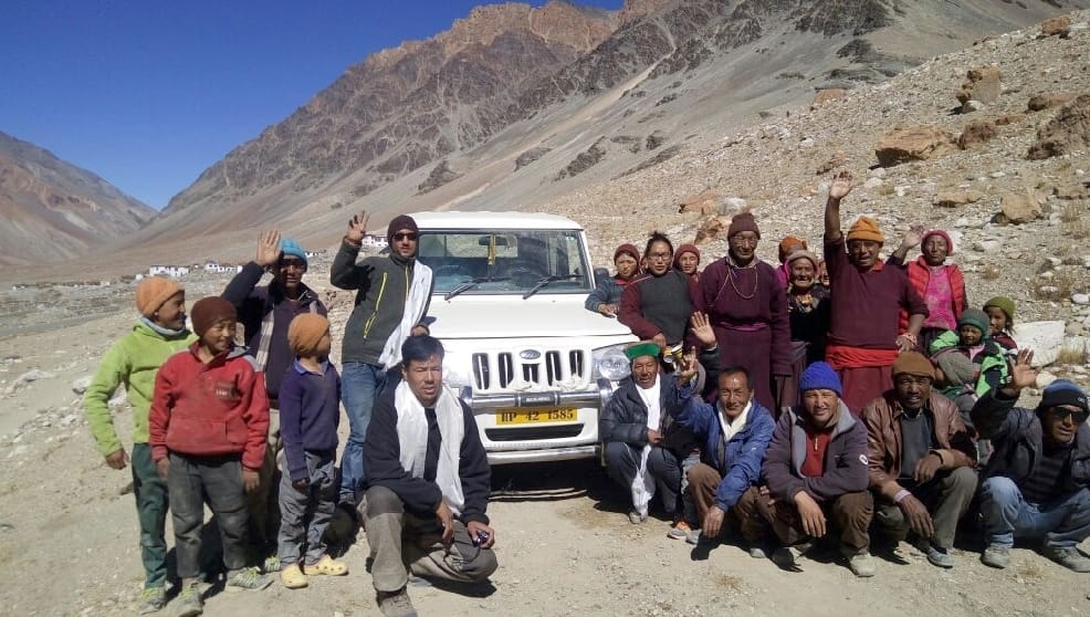 Lama Chutlin Chonjor Made 26 KM Road On Hard Mountain at Lahaul Spiti.