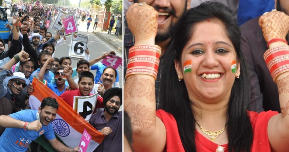 team india fans cheering players to beat new zealand in pca stadium mohali