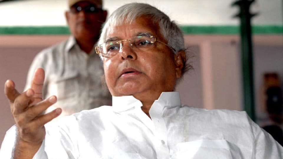 Lalu targets Modi, tweeted , read five statements