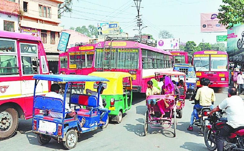 The city's transport system was collapse