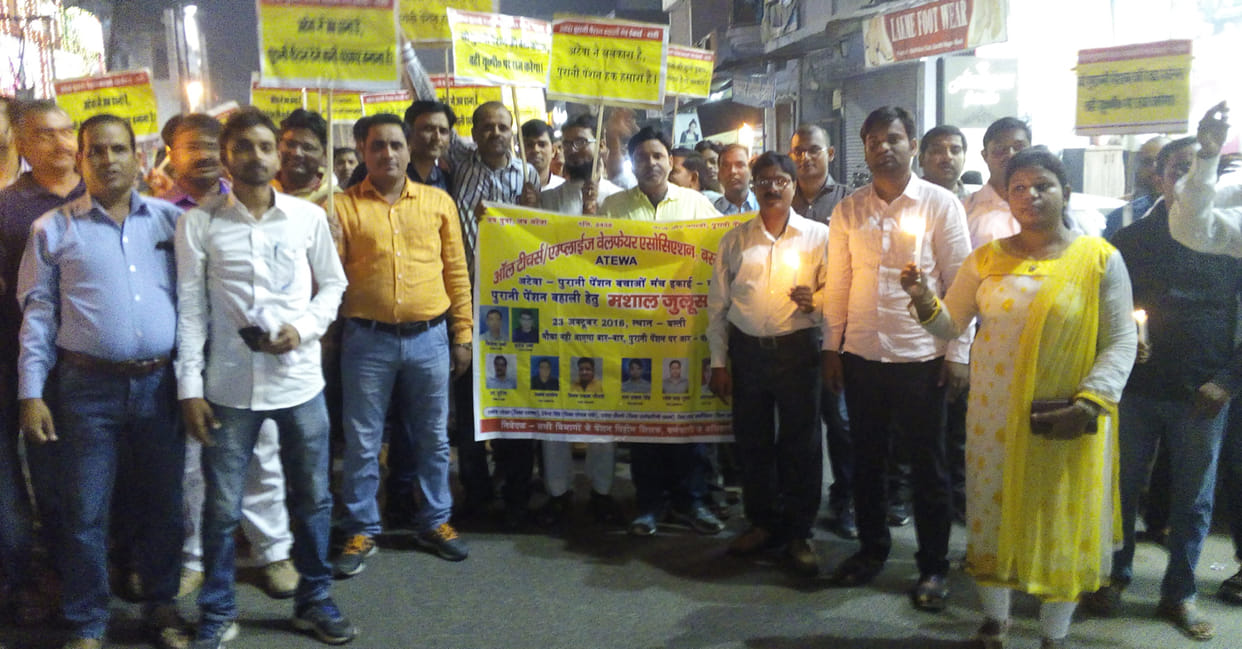 The restoration of pension Candle March
