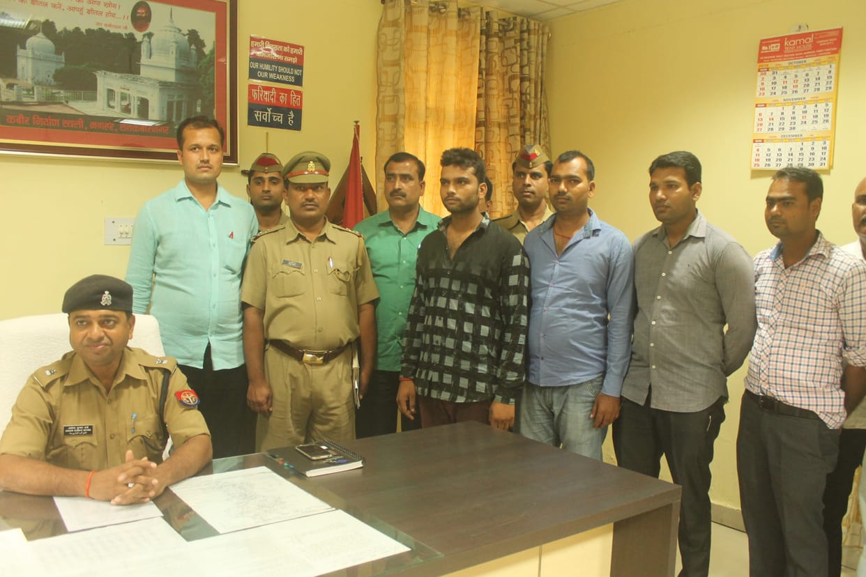Ten arrested thief with electric motor