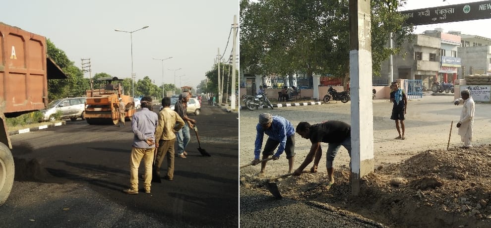 As officials find the news of cm tour, road made rapidly